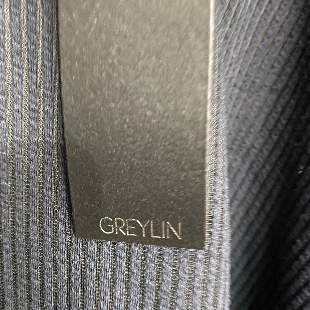 Greylin dark navy and black skirt. Sz M - Picture 3 of 5